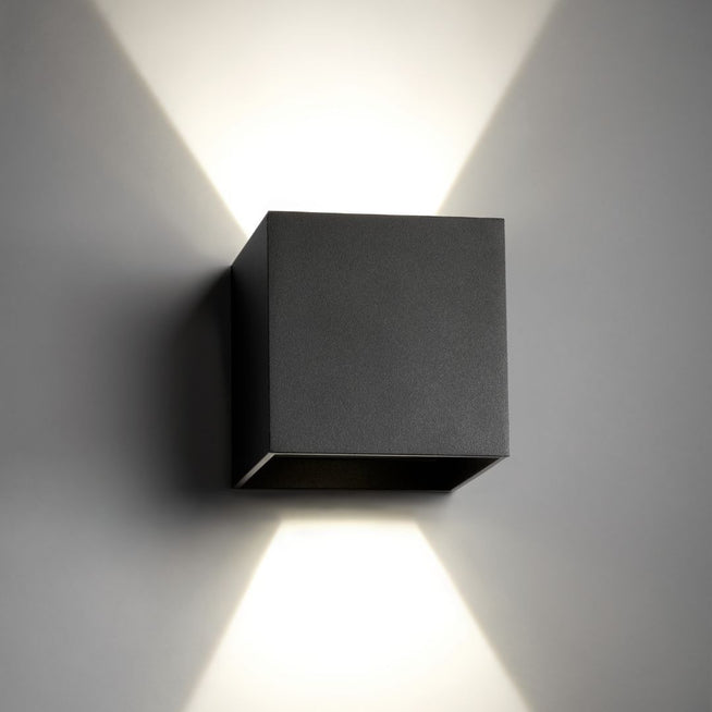 Photo of Box Up/down, Black, 2x3w Led 3000k, Ip54 - Wall Lamps - Ronni Gol - Black