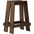 Let Barstool 65 cm Brown Stained Ash - Bar stools & bar stools - Aspect Office - Wood colored - Wood