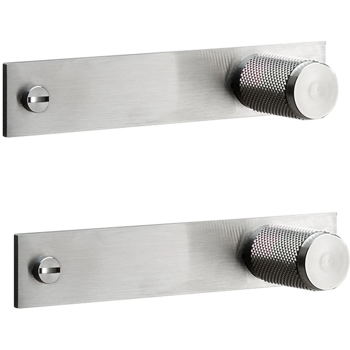 Photo of Buster + Punch - Furniture Knob/plate - Steel (boxed Set Of 2) - Knoppar - Massimo Buster Minale - Silver