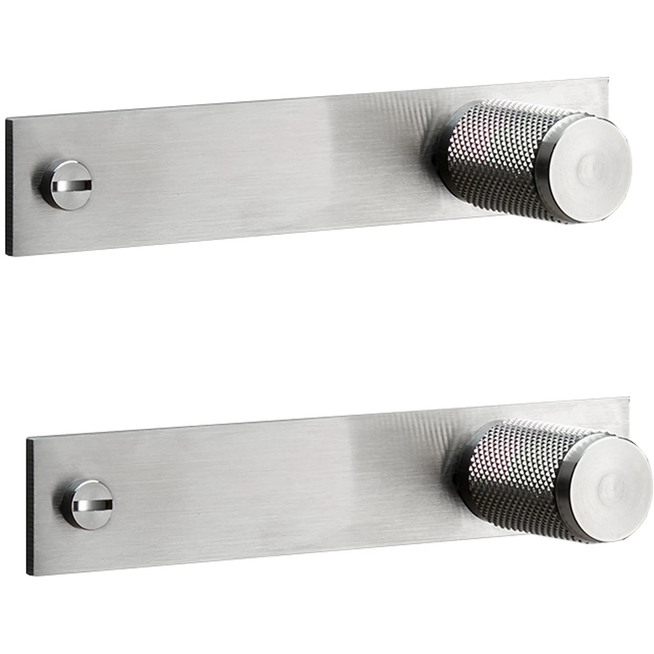 Photo of Buster + Punch - Furniture Knob/plate - Steel (boxed Set Of 2) - Knoppar - Massimo Buster Minale - Silver