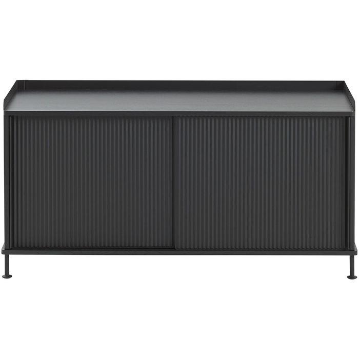 Photo of Enfold Sideboard Low, Black/black - Sideboards - Thomas Bentzen - Black - Metal/wood