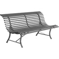 Thumbnail photo of Louisiane Bench 200 cm Storm Grey 26 - Garden Benches - Grey - Metal