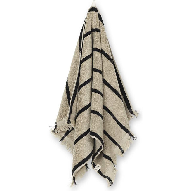 Photo of Alee Towel - Håndklæde - Sand / Black /