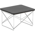 Occasional Table Ltr Top White Underframe Chrome - Small Table & Side Table - Charles & Ray Eames - White - Metal/Wood