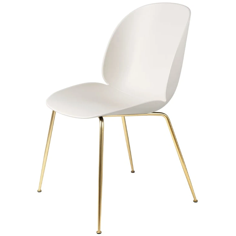 Beetle Dining Chair Un-upholstered - Antique Brass Legs