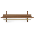 Thumbnail photo of Sector Rack Shelf - Knager - Smoked Oak/brass - W: 87 X H: 34 X D: 37 Cm
