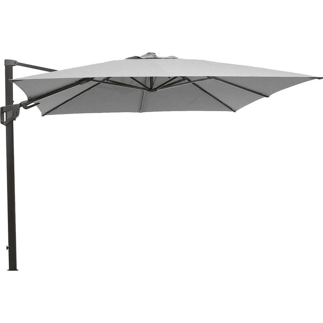 Photo of Hyde Luxe Tilt Parasol, 3x3 M - Light Grey, without cover, without stones