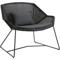 Thumbnail photo of Breeze Loungestol 5468 Li/ls/lw - Loungestol - Sort - B: 87 X D: 72 X H: 73 X Sh: 40 Cm