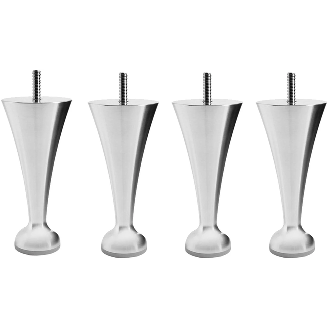 Photo of Classic Bed Legs 13 cm - Bed Legs - Silver