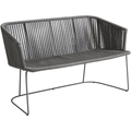 Moments Dinging Matbänk, Cane-line Soft Rope, Grey,no Cushion - Utomhussoffor - Foersom & Hiort-lorenzen Mdd