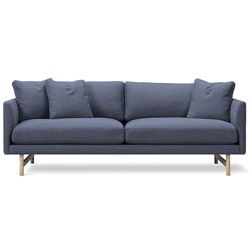 Photo of Calmo Sofa 95 5652 By Hugo Passos - 2 Personers Sofa - Omni 377 Dark Brown / Matt Chrome - W200 X D90 X H75,5 X Sh41 Cm