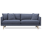 Calmo Sofa 95 5652 By Hugo Passos - 2 Personers Sofa - Omni 377 Dark Brown / Matt Chrome - W200 X D90 X H75,5 X Sh41 Cm