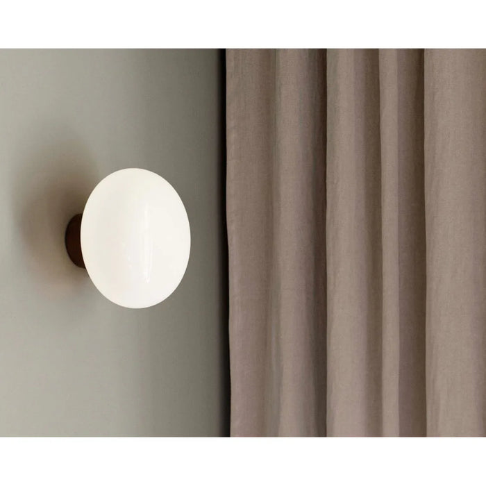 Photo of Karl-johan Wall Lamp Black Stain Oak/smoke Glass