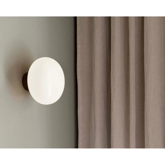 Photo of Karl-johan Wall Lamp Black Stain Oak/smoke Glass