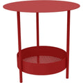 Salsa Pedestal Table Chili 43 - Small Tables & Side Tables Outdoor - Goula / Figuera - Red - Metal