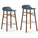 Form Bar Stool 75 Cm Walnut