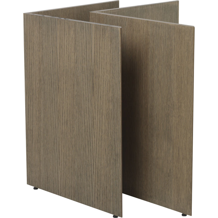 Photo of Mingle Table Legs / Wood - Spisebord - W68 - Dark Stained Oak Veneer - Set Of 2 - W78,7 X H71,6 X D44,4 Cm