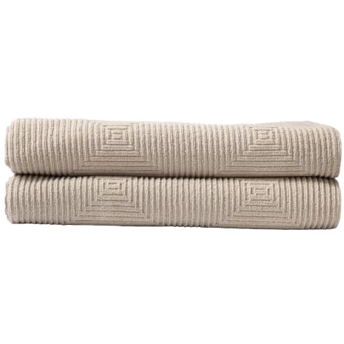 Photo of Gitte Lægård Towels - R33 - Beige - 2 pcs. 1