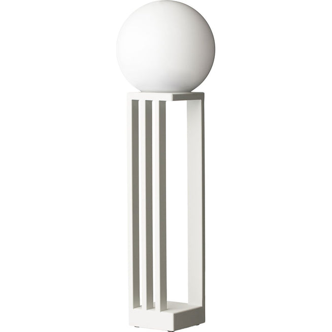 Photo of Liberia Table Lamp, White Texture - Table Lamps - Folk Shape - White