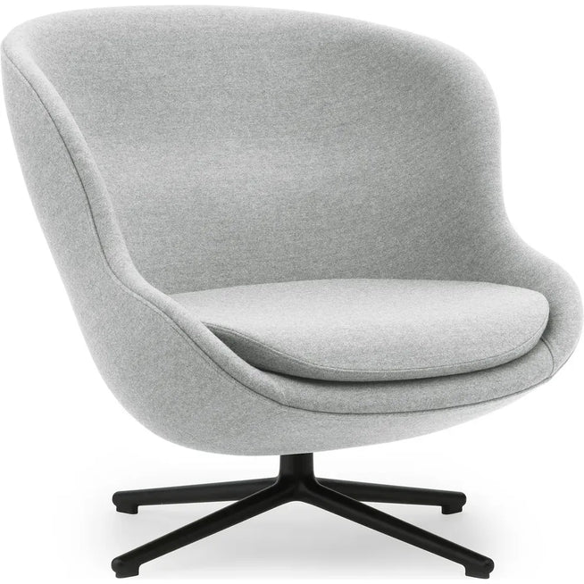 Photo of Hyg Lounge Chair By Simon Legald / Low - Lænestol - Synergy / Sort Aluminium Drejestel - H: 84,5 X L: 83 X D: 80 X Sh: 40 Cm - 18,8 Kg