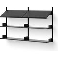 Thumbnail photo of New Works Office Shelf - Hylde - Black Ash / Black - H94 X W163.5 X D30.5 Cm