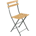 Thumbnail photo of Bistro Natural Chair, Storm Grey - Garden chairs - Grey - Metal/wood