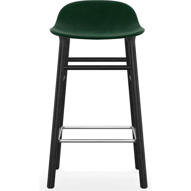 Photo of Form Bar Stool 65 Cm Fully Upholstered Black Oak