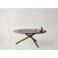 Thumbnail photo of Eberhart Furniture Bertha Coffee Table Ø: 90 cm - Dark Concrete/Dark Oak