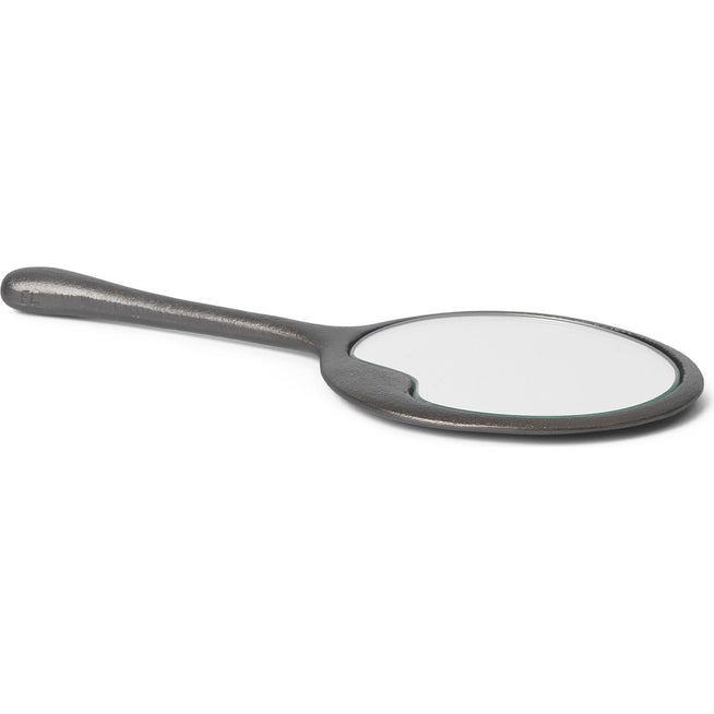 Photo of Lava Hand Mirror 12,7x29 Cm - Blackened Aluminium