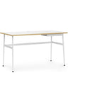 Thumbnail photo of Journal Desk White Laminate, White Steel Legs And Drawer