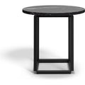 Thumbnail photo of Florence Side Table Black Marquina Marble. Ø50 Cm. Black Stand