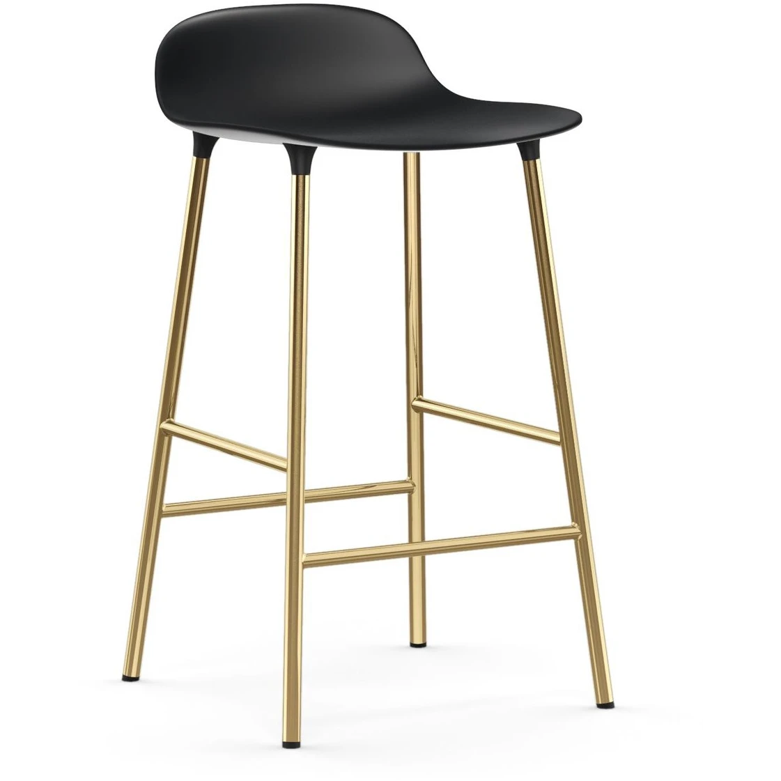 Form Barstool Bronze Legs 75 Cm