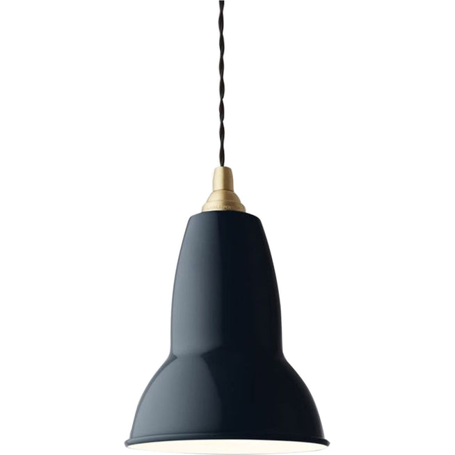 Photo of Original 1227 Brass Pendant Lamp Ink Blue, Excl. Led 10w E27 Ip20 - Pendellampor - George Carwardine - Blå