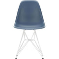 Eames Plastic Chair Dsr - 83 Sea Blue - White Base - Matstolar - Charles & Ray Eames - Blå - Metall/plast