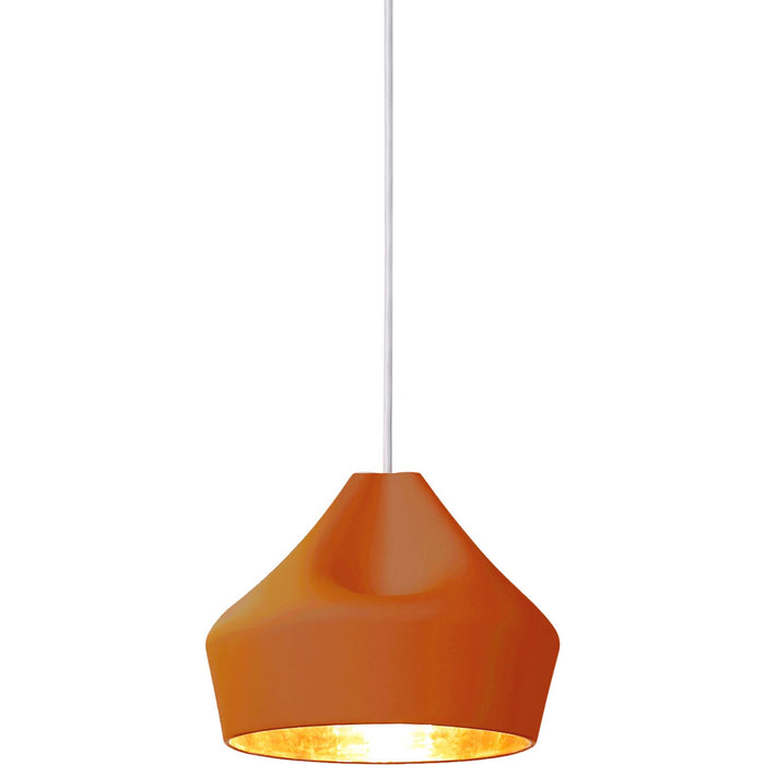 Photo of Pleat Box 24 Led - Terracotta, Gold - Pendellampor - Mashallah,xavier Mañosa - Brun