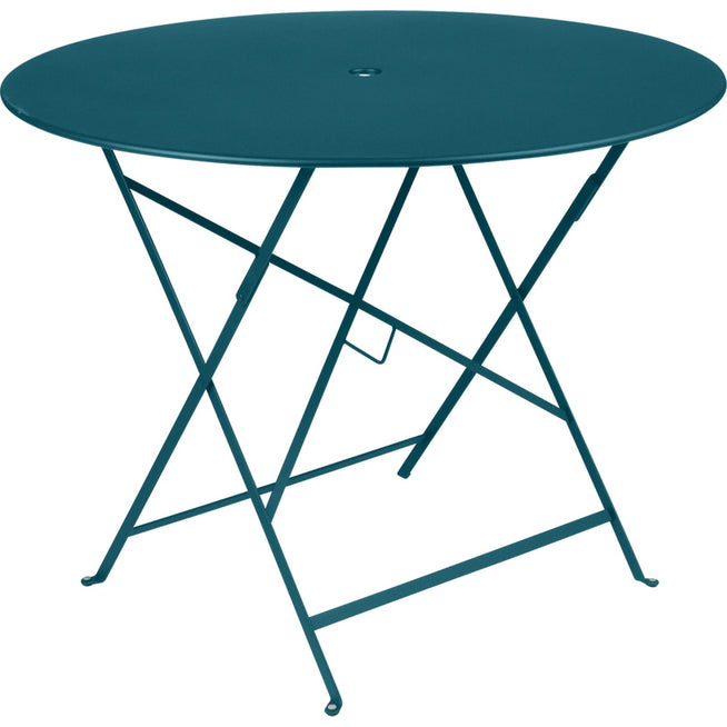 Photo of Bistro Table Ø 96 cm, Acapulco Blue - Garden Table - Blue - Metal